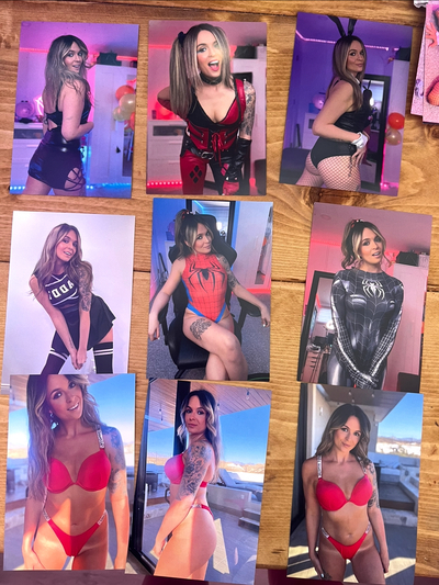 LIQUIDATION Photos 4x6 dédicacés Cosplay/bikini