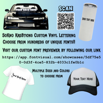 Custom Vinyl Lettering, Perfect for car banners,  home decor, and business signage, Choose from hundreds of font styles