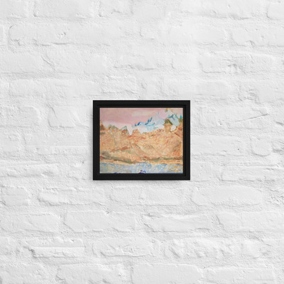 Framed canvas - gold station