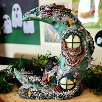 Woodland Faerie Cottage w/Smoky Quartz - Thumbnail 2