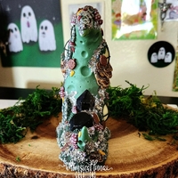 Woodland Faerie Cottage w/Smoky Quartz - Thumbnail 1