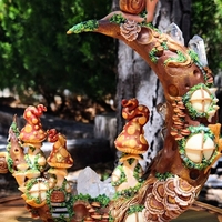 Giant Faerie Moon Cottage w/Clear Quartz - Thumbnail 4