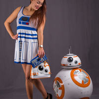Loungefly R2D2 Blue & White Clutch/Bifold Wallet - Thumbnail 1