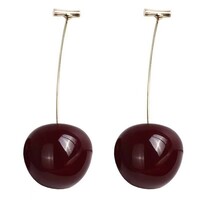 Fashion Red Cherry Drop Earrings For Women Jewelry  - Thumbnail 2