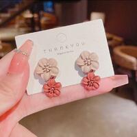 Flower Drop Dangle Earrings for Women - Thumbnail 4