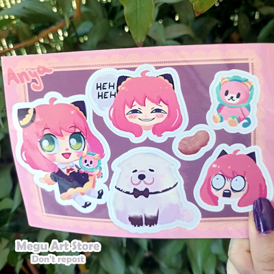 Link anya sticker sheets