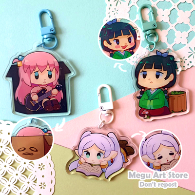Anime girls keychains