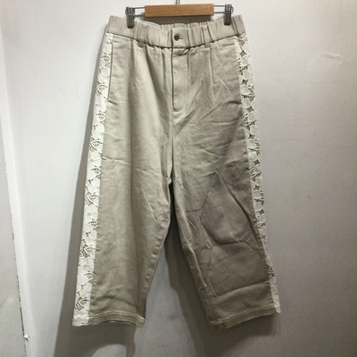 Y's for Living ecru side lacy pants 