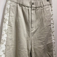 Y's for Living ecru side lacy pants  - Thumbnail 1