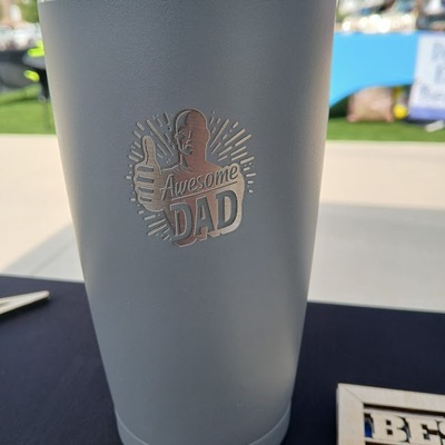 #44 awesome dad tumbler