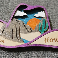 #71 Cowboy Hat magnet - Thumbnail 1