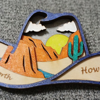 #71 Cowboy Hat magnet - Thumbnail 3