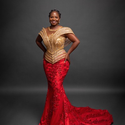 Red mermaid prom dress lacefull promdress sheer neck evening formal party second reception birthday engagement gowns dresses