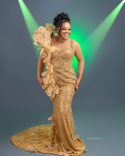 Gold Illusion Mermaid Prom Dress Fulllace Promdress Florals Beaded Evening Formal Party Second Reception Birthday Engagement Gown