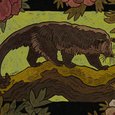 Binturong print