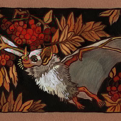 Honduran white bat print - Thumbnail 1