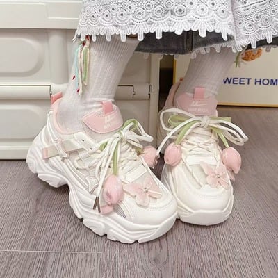 Tulip butterfly breathable sport shoes