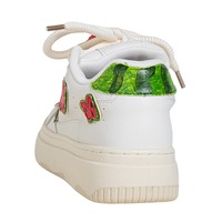 Watermelon Detail Casual White Shoes - Thumbnail 4