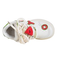 Watermelon Detail Casual White Shoes - Thumbnail 3