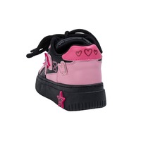 Black Pink Star Detail Casual Shoes - Thumbnail 2