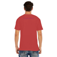 Red Pop Art Unisex Jesus Short Sleeve O -neck T-shirt  - Thumbnail 1
