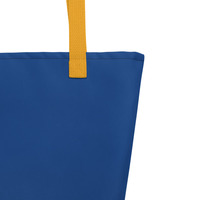 Large Tote Bag Blue  - Thumbnail 4