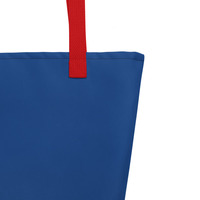 Large Tote Bag Blue  - Thumbnail 5