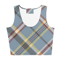 Crop Checkered Top - Thumbnail 1