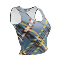 Crop Checkered Top - Thumbnail 4