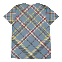 Men's Athletic Checkered T-shirt - Thumbnail 1