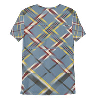 Men's Athletic Checkered T-shirt - Thumbnail 3