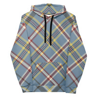 Plaid unisex Hoodie - Thumbnail 4