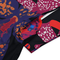 All-over print long sleeve midi dress - Thumbnail 1