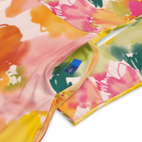 All-over print long sleeve midi dress - Thumbnail 1