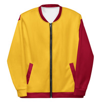 Unisex Bomber Jacket Asymmetrical - Thumbnail 4