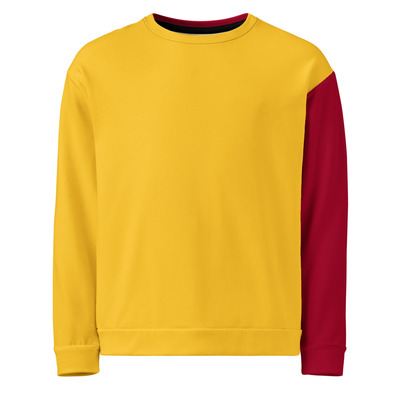 Unisex sweatshirt asymmetrical