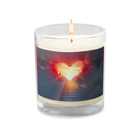 Glass jar soy wax candle- LOVE - Thumbnail 2