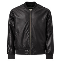 Leather Bomber Jacket - Thumbnail 7