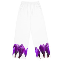 All-over print unisex wide-leg pants - Thumbnail 1