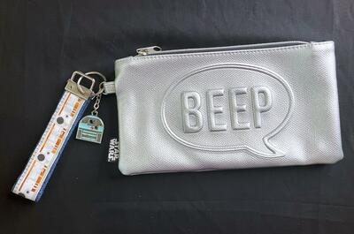 R2D2 Silver Beep Boop Clutch Purse