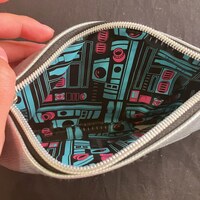 R2D2 Silver Beep Boop Clutch Purse - Thumbnail 2