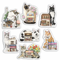 Cat Sticker "Chinese Restaurant"  - Thumbnail 1