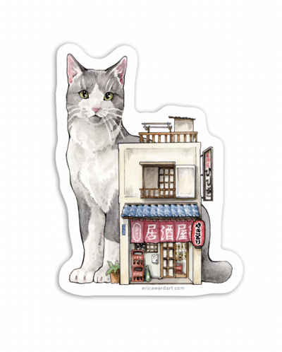 Cat Sticker "Izakaya" 