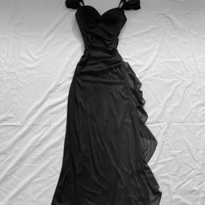 Beautiful sweetheart off shoulder long a-line evening dresses - Thumbnail 2