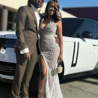 SIiver Sheath Evening Dresses Sequins Prom Dresses Mermaid Formal Party Second Reception Gowns - Thumbnail 1