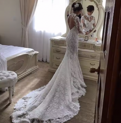 Wedding Dresses Vintage Bridal Gown Lace 