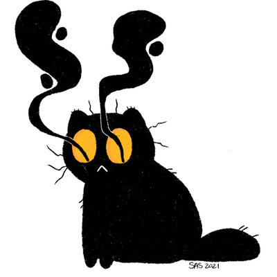 Black cat prints (buy 2 get 1 free!)
