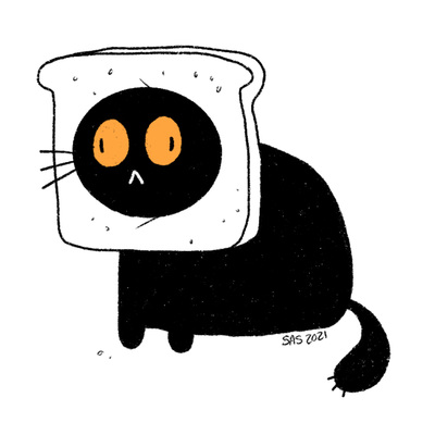 Black cat prints (buy 2 get 1 free!)