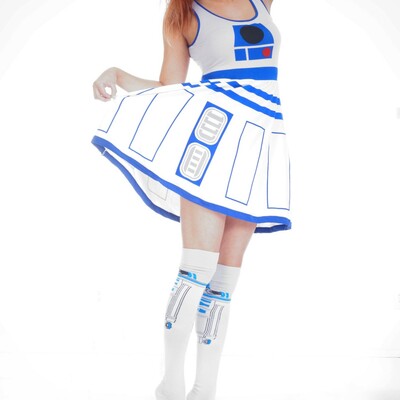 R2d2 thigh high socks - Thumbnail 4
