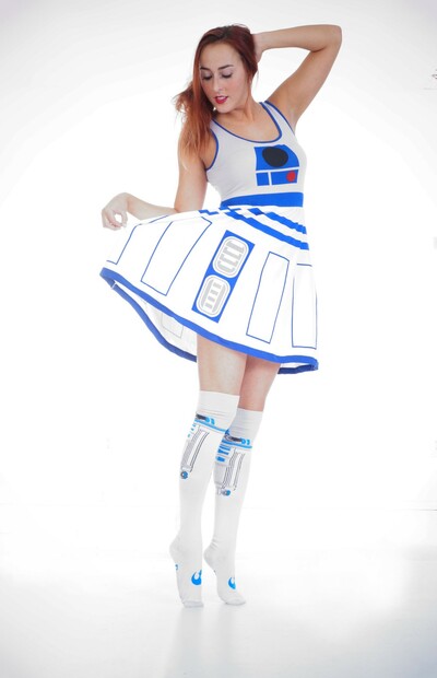 R2D2 Thigh High Socks